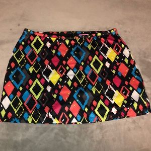 Multi-color Golf skort